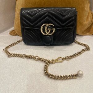 Gucci Pearl Marmont Belt Bag Fanny Pack